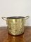 Antique Victorian Circular Brass Coal Bucket, 1880s 1