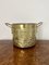 Antique Victorian Circular Brass Coal Bucket, 1880s 6