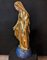 Statue der Unbefleckten Empfängnis mit der Schlange, 1800er, Vergoldeter Gips 5