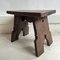 Rustic Oak Stool, 1920s 1