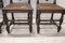 Geschnitzte Stühle aus Nussholz mit Wiener Strohhalm, Ende 19. Jh., 4er Set 9