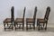 Geschnitzte Stühle aus Nussholz mit Wiener Strohhalm, Ende 19. Jh., 4er Set 8