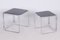 Mid-Century Nesting Tables in Chrome-Plated Steel & Glass, Czechia, 1960s, Set of 2 3