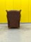 Poltrona Chesterfield reclinabile vintage marrone fatta a mano, Immagine 13