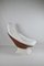 Vintage Space Age Lounge Chair in Leather and Fiberglass, 1970s, Image 2