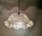 Lampe de Ferme Mid-Century en Verre Floral Transparent, Portugal 5