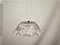 Mid-Century Portuguese Clear Floral Glass Farmhouse Hanging Lamp 7