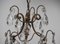 Small Crystal & Bronze Chandelier, 1960s 5