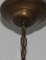 Lámpara de araña pequeña de cristal y bronce, años 60, Imagen 4