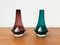 Mid-Centery Finnish 1379 Glass Vases by Tamara Aladin for Riihimäki, 1960s, Set of 2 2