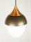 Italian Brown Metal, Copper & Glass Pendant Lamp by Bruno Gatta for Stilnovo, 1960s 6