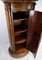 Oval Mahogany Pedestal Cabinet with Carvings, 1820s 2