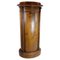 Oval Mahogany Pedestal Cabinet with Carvings, 1820s 1