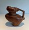 Brutalistic Pitcher in Carved Wood, 1950s, Image 9