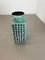 Turquoise Fat Lava Dots Ceramic Vase from VEB Haldensleben, Germany, 1970s 5