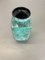 Turquoise Fat Lava Dots Ceramic Vase from VEB Haldensleben, Germany, 1970s 9