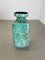 Turquoise Fat Lava Dots Ceramic Vase from VEB Haldensleben, Germany, 1970s 8