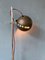 Braune Mid-Century Space Age Stehlampe mit Augapfel, 1970er 3