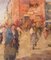 Telesforo Franchino, Venice Market, Oil Painting, 20th Century, Framed, Image 3