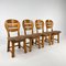 Vintage Modernist Oak Dining Chairs, 1960s, Set of 4 5