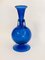 Blue Blown Glass Vase attributed to Fratelli Toso, 1930s 2
