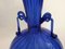 Vase en Verre Soufflé Bleu attribué à Fratelli Toso, 1930s 3