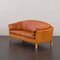 Vintage 2.5 Seater Cognac Leather Sofa by Mogens Hansen, Denmark, 1970s 5