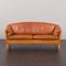 Vintage 2.5 Seater Cognac Leather Sofa by Mogens Hansen, Denmark, 1970s 4