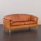 Vintage 2.5 Seater Cognac Leather Sofa by Mogens Hansen, Denmark, 1970s, Image 1