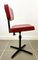 Red and Black Swivel Desk Chair, 1960s, Image 4