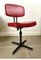 Red and Black Swivel Desk Chair, 1960s 2