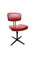 Red and Black Swivel Desk Chair, 1960s 1