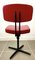 Red and Black Swivel Desk Chair, 1960s 8