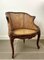 19th Century French Louis XV Style Carved Bergere Desk Armchair in Cane, Image 2