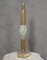 Light Green Blown Murano Glass and Brass Table Lamp, 1980 1