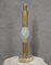 Light Green Blown Murano Glass and Brass Table Lamp, 1980, Image 1