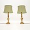 French Brass and Onyx Table Lamps, 1930, Set of 2 1