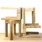 Low Wooden Stool, Spain, 1990s, Image 3