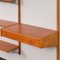 Danish Home Office Shelving System in Teak with Floating Desk and Exposition Shelf,1960s, Image 17