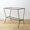 Vintage Brass and Glass Side Table, 1960s 3