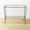 Vintage Brass and Glass Side Table, 1960s 1