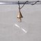 Mid-Century French Clear Glass and Brass Bulb Pendant Light 5