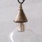 Mid-Century French Clear Glass and Brass Bulb Pendant Light 7