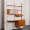 Danish Home Office Shelving System in Teak with a Floating Desk & Display Shelf by Preben Sorensen, 1960s 2