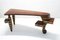 Handcrafted Organic 3-Legged Laminated Wood Desk, 1990s, Image 17