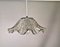 Mid-Century Portuguese Farmhouse Clear Glass Bowl Hanging Lamp, 1960s, Image 1