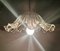 Mid-Century Portuguese Farmhouse Clear Glass Bowl Hanging Lamp, 1960s, Image 7