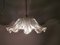 Mid-Century Portuguese Farmhouse Clear Glass Bowl Hanging Lamp, 1960s, Image 8
