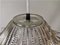 Mid-Century Portuguese Farmhouse Clear Glass Bowl Hanging Lamp, 1960s 14