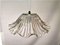 Mid-Century Portuguese Farmhouse Clear Glass Bowl Hanging Lamp, 1960s 4